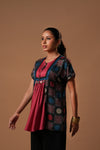 Gulnisa Printed Top with a Tie-up